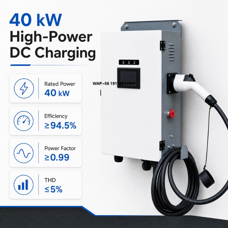 Fast Ev Charger - Stasiun Pengisian Daya Terpasang di Lantai,