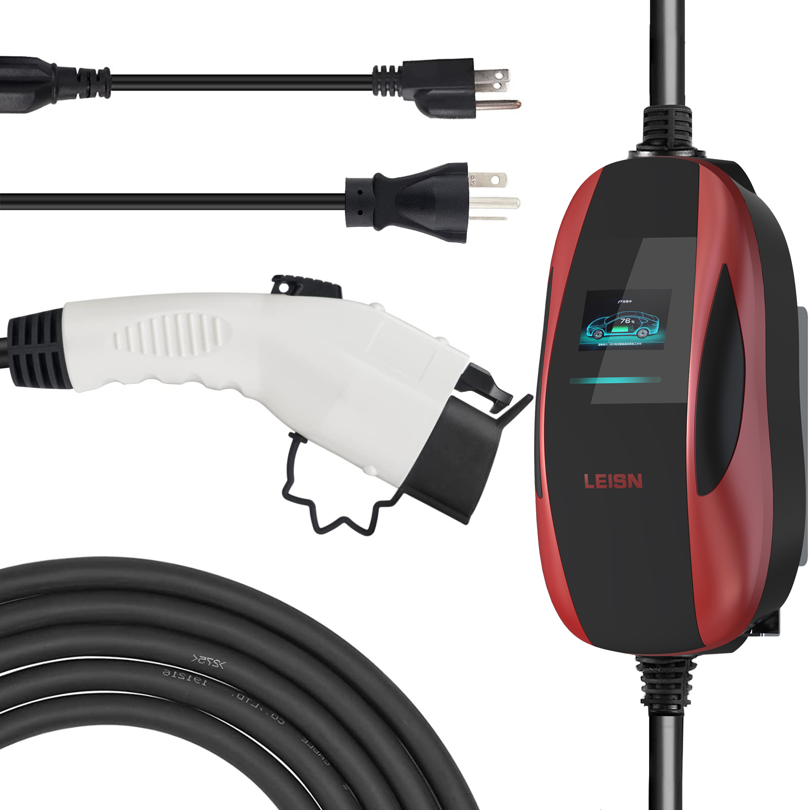 22KW 32A Pengisi Daya Darurat  - Portable Ev Charger ulasan dan harga