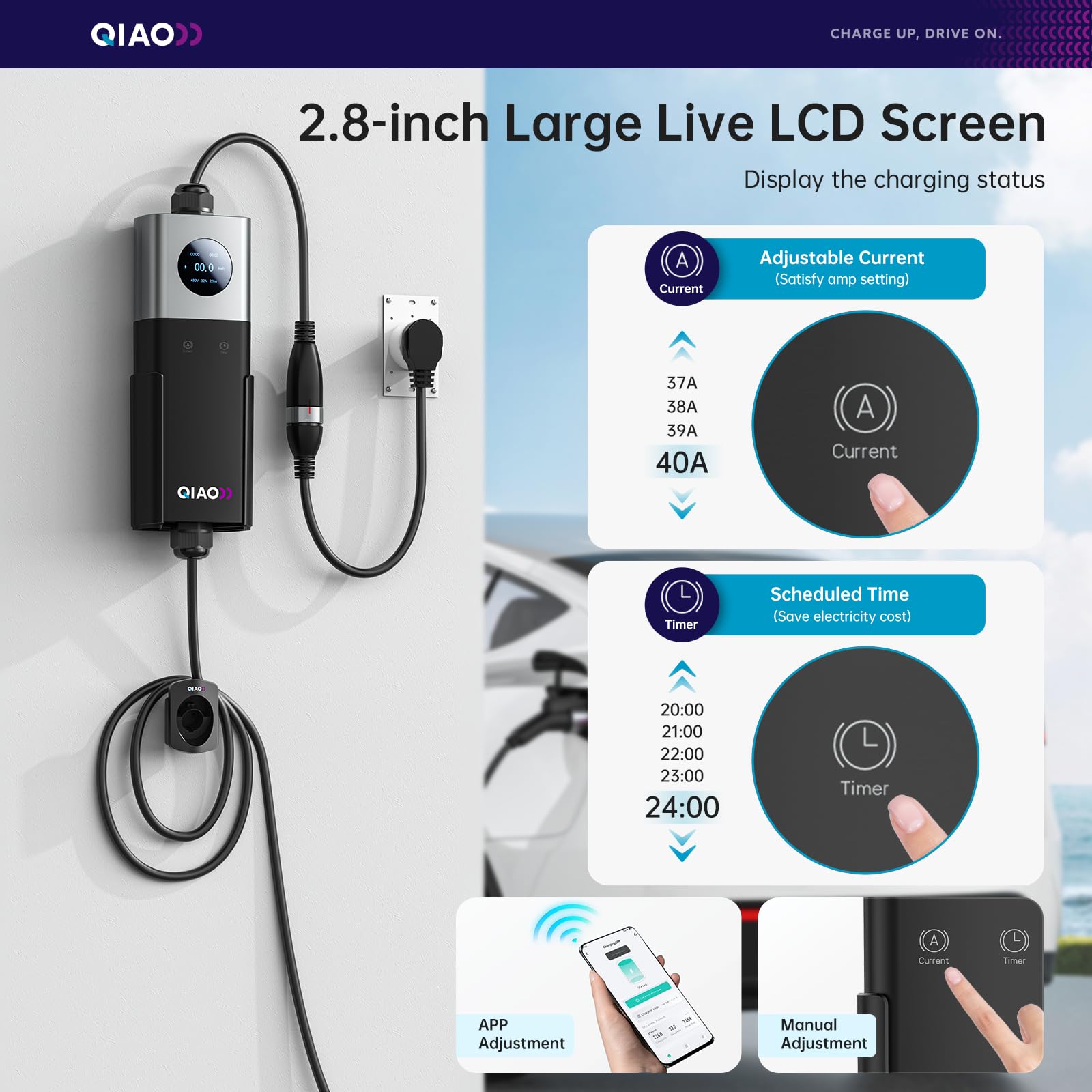 Pengisi Daya EV QIAO Level 2 S - Portable Ev Charger ulasan dan harga