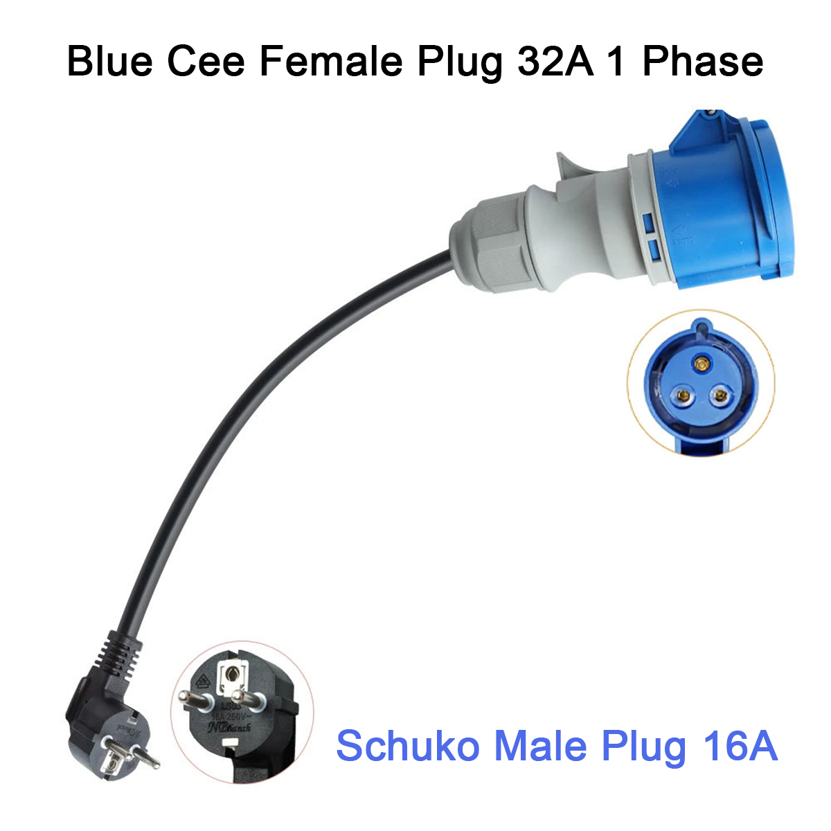 Steker Listrik NTO Biru CEE Be - Ev Charger Adapter ulasan dan harga