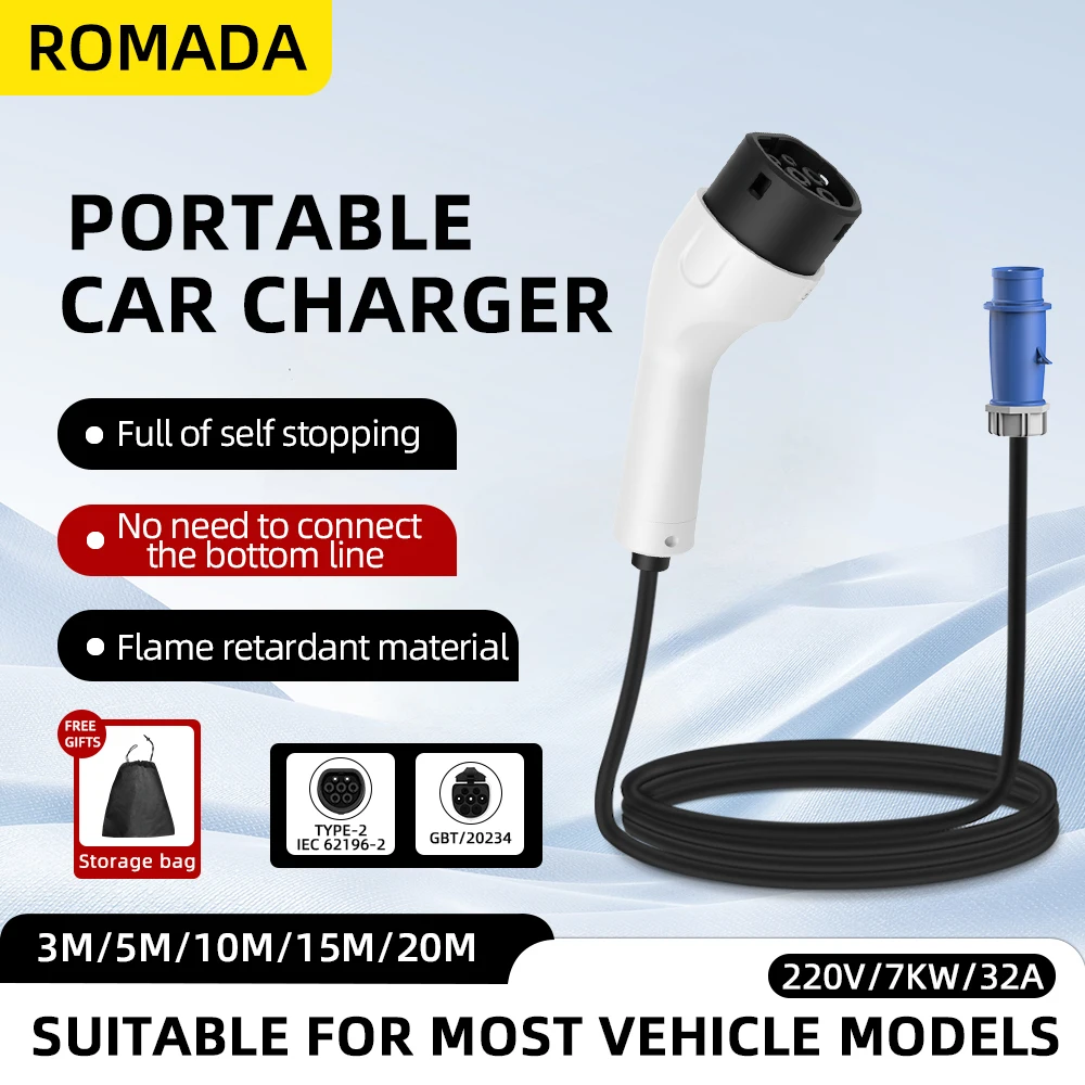 ROMADA Tipe2 IEC62196-2 Untuk  - Ev Charger Adapter ulasan dan harga