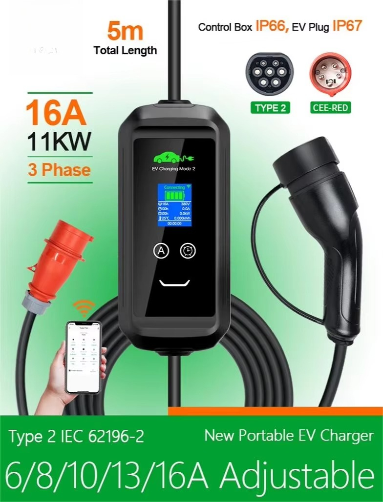 Pengisi Daya EV Portabel AC Kh - Portable Ev Charger ulasan dan harga