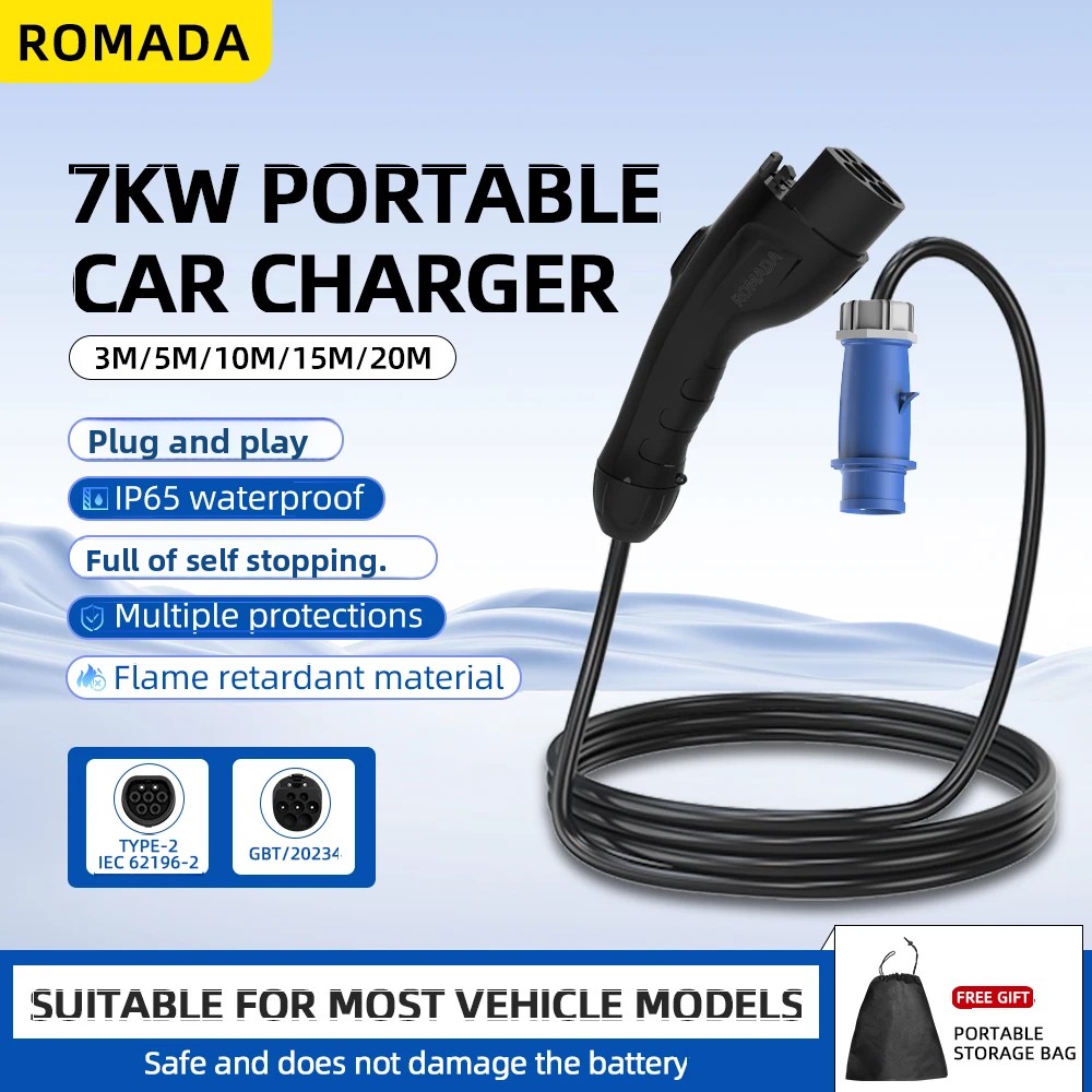 Pengisi Daya Portabel Kendaraa - Ev Charger Adapter ulasan dan harga
