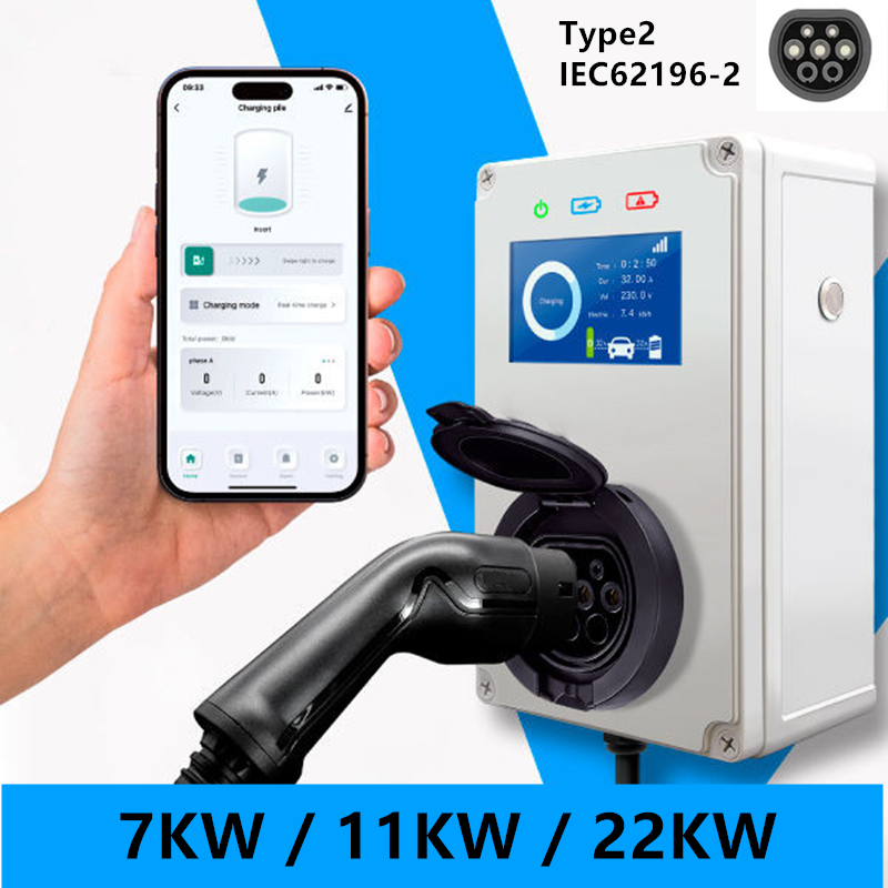 Pengisi Daya EV Tipe 2 32A 7KW - Wallbox Ev ulasan dan harga