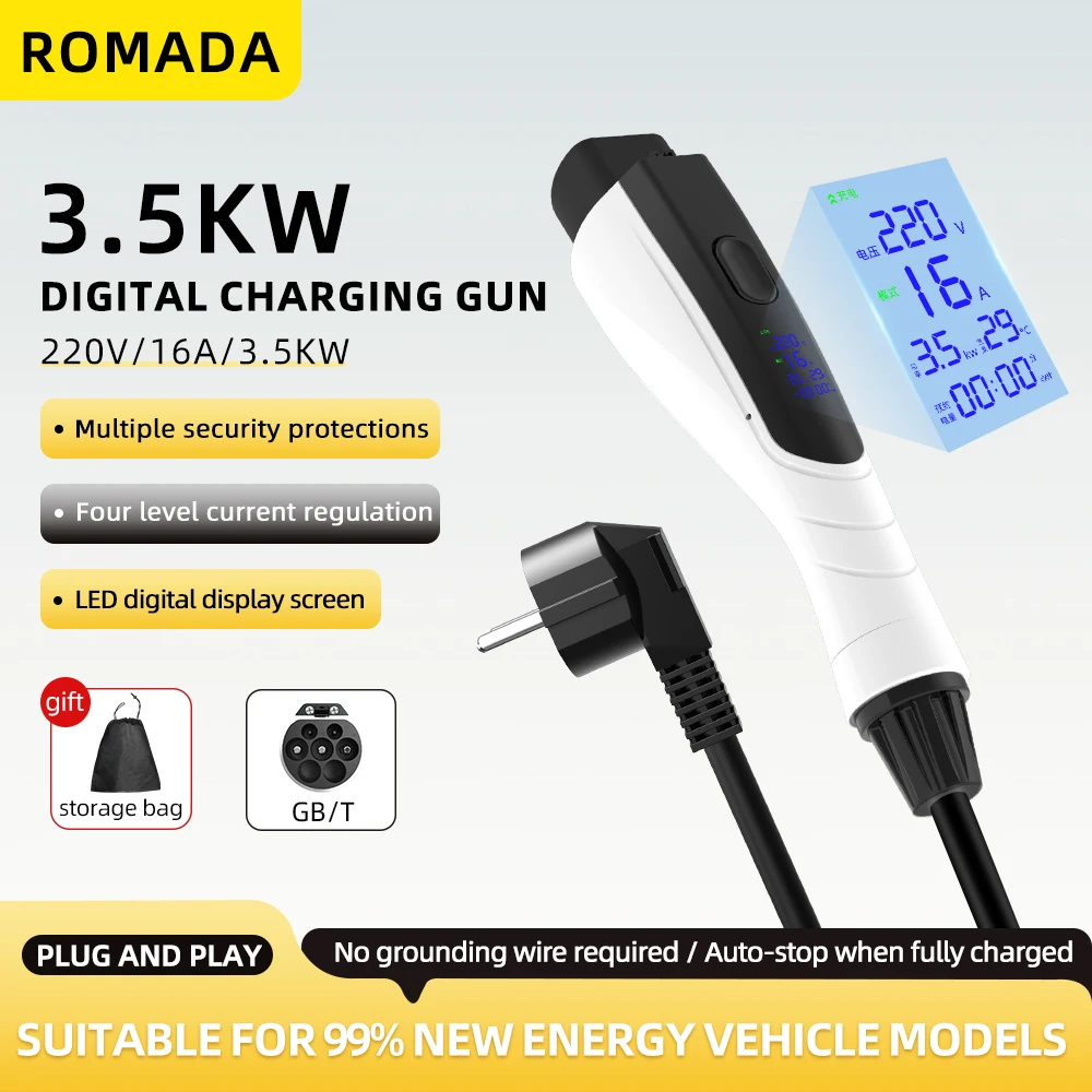 Pengisi Daya Portabel EV 3.5KW - Ev Charger Adapter ulasan dan harga