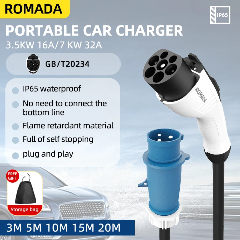 Untuk Kendaraan Listrik 7KW 32 - Ev Charger Adapter ulasan dan harga